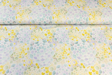 Jersey mit Blumen, pastell, 0,5 m